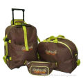 Trolley travel bag set, including a trolley bag, travel bag and a pouch